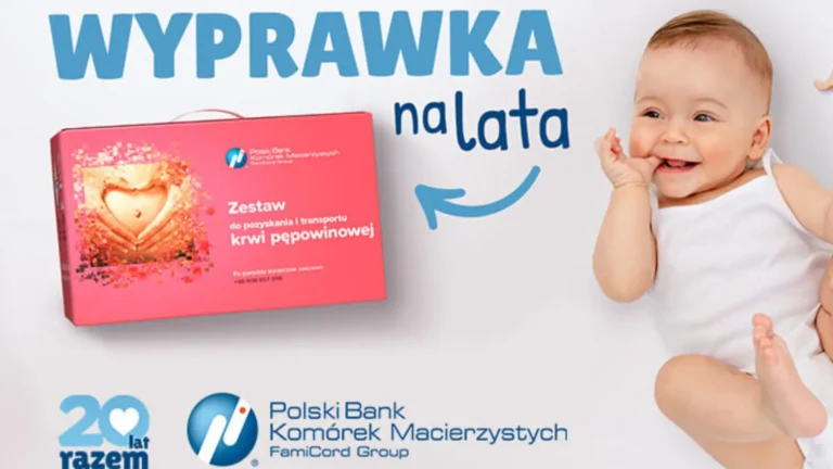 bilbord kampanii wyprawka na lata Polski Bank Komorek Macierzystych